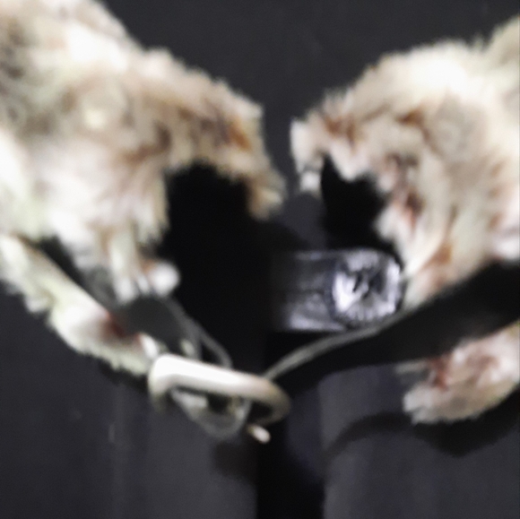 Funky Knee Length Black and Furry Sweater Size Medium - Picture 3 of 8